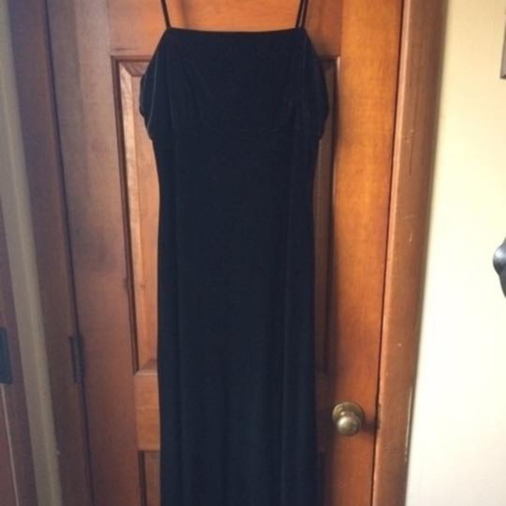 black velvet dress